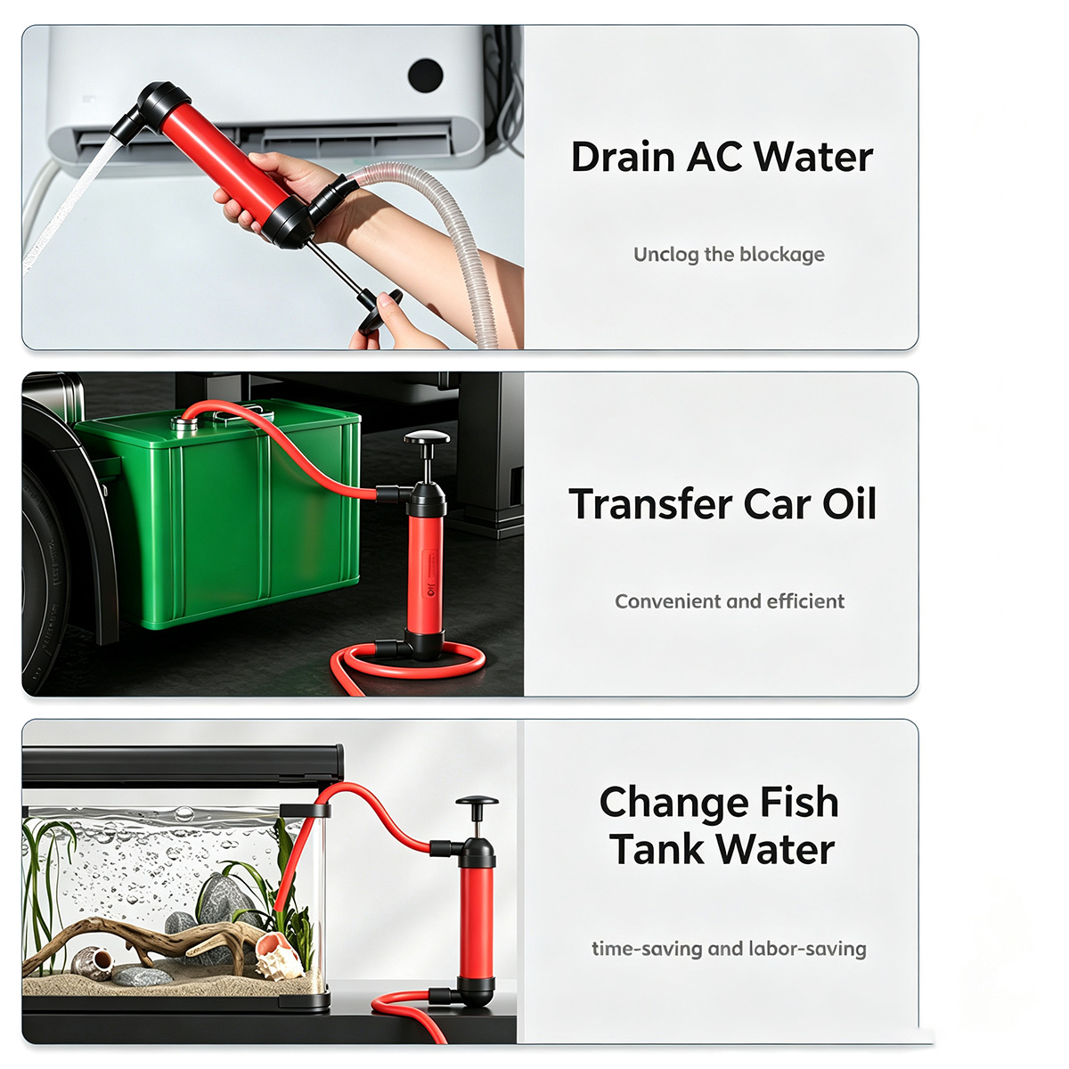 Manual Siphon Pump AC Drain Un - огляд і ціна Oil Drain Tank