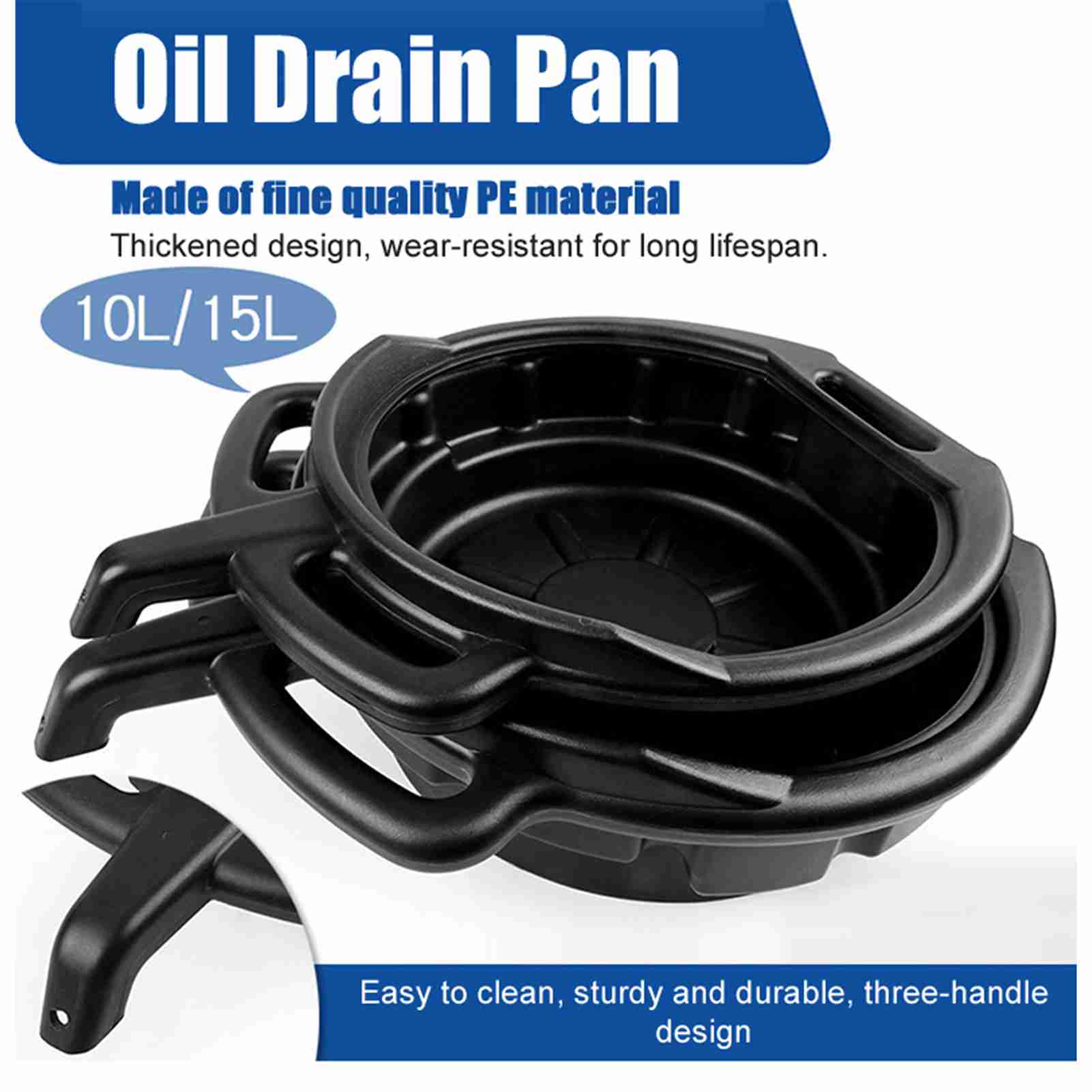 10L/15L Oil Drain Pan Waste En - огляд і ціна Oil Drain Tank