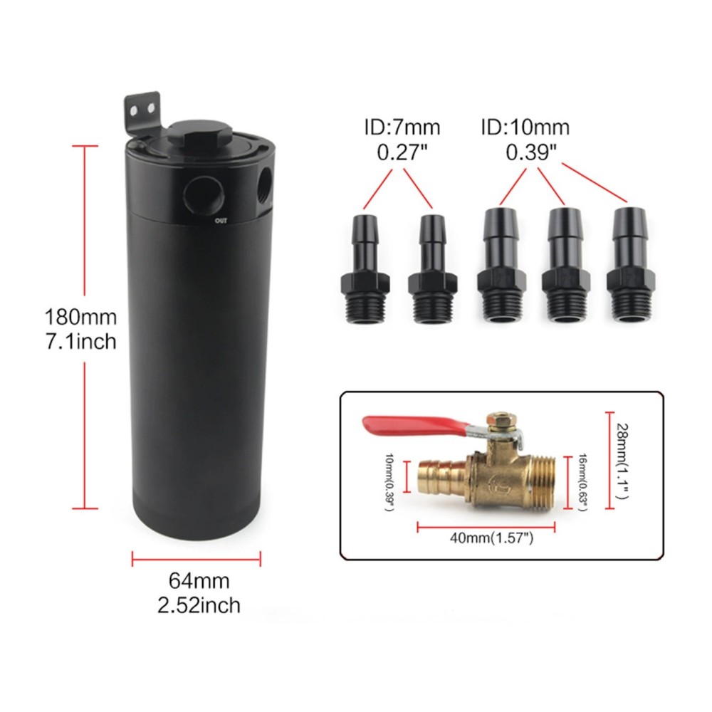 Universal 2-Port Baffled Oil C - огляд і ціна Oil Drain Tank