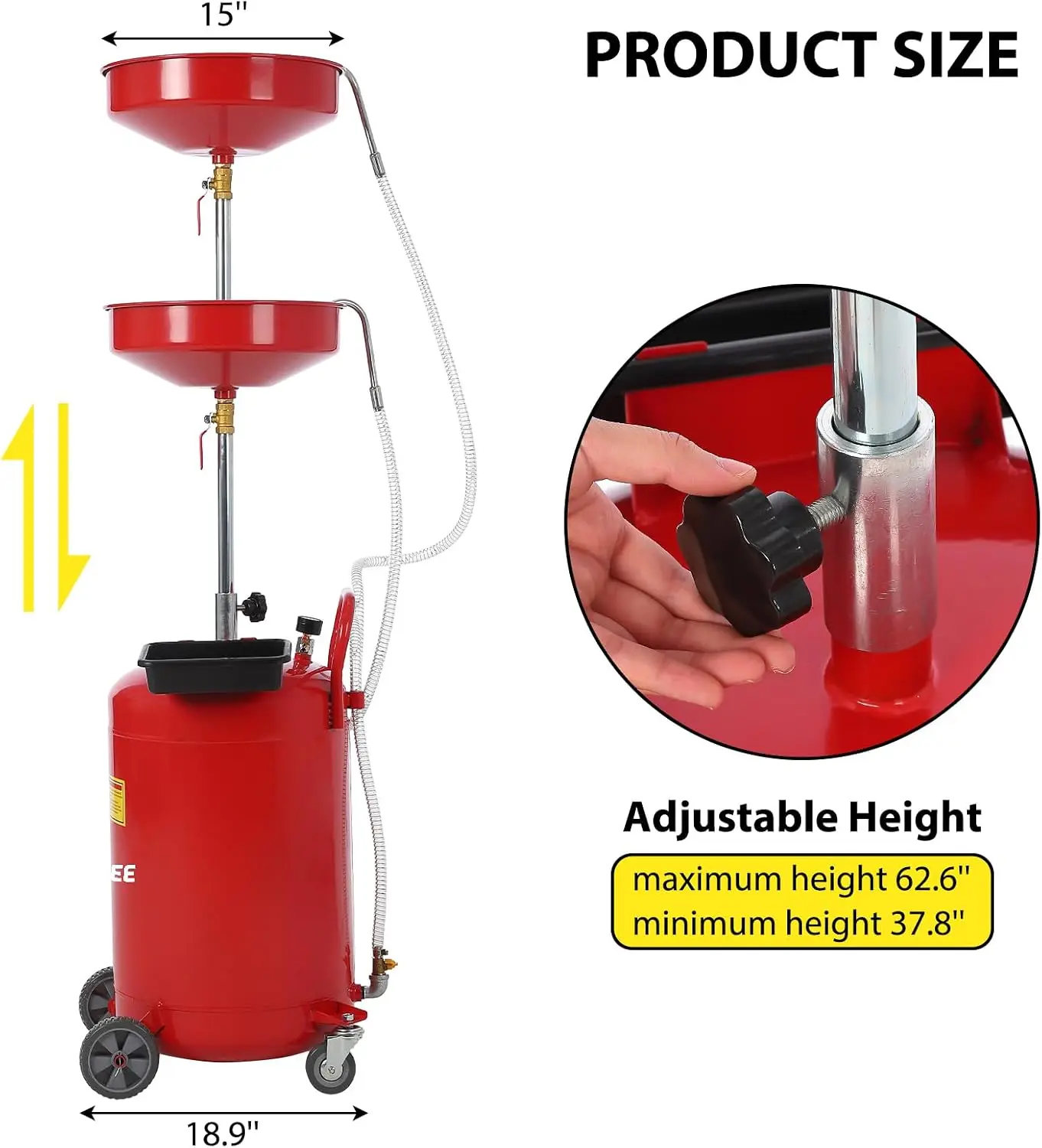 20 Gallon Waste Oil Drain Tank - огляд і ціна Oil Drain Tank