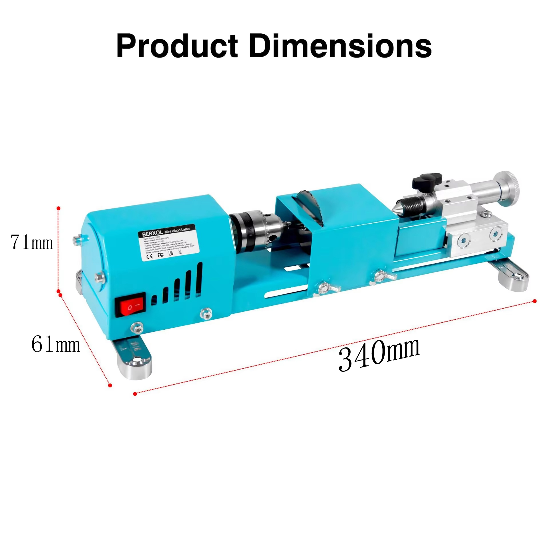 New Electric Wood Mini Lathe M - огляд і ціна Brake Drum Lathe