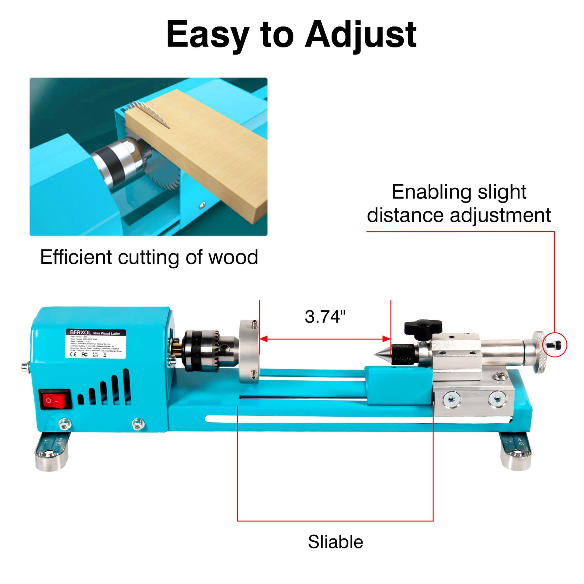 New Electric Wood Mini Lathe M - огляд і ціна Brake Drum Lathe